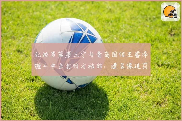 北控男篮廖三宁与青岛国信王睿泽缠斗中击打对方裆部，遭录像追罚停赛