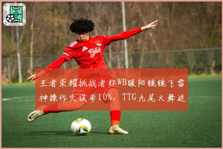 王者荣耀挑战者杯WB暖阳镜镜飞雷神操作失误率10%，TTG九尾火舞进场时机精准